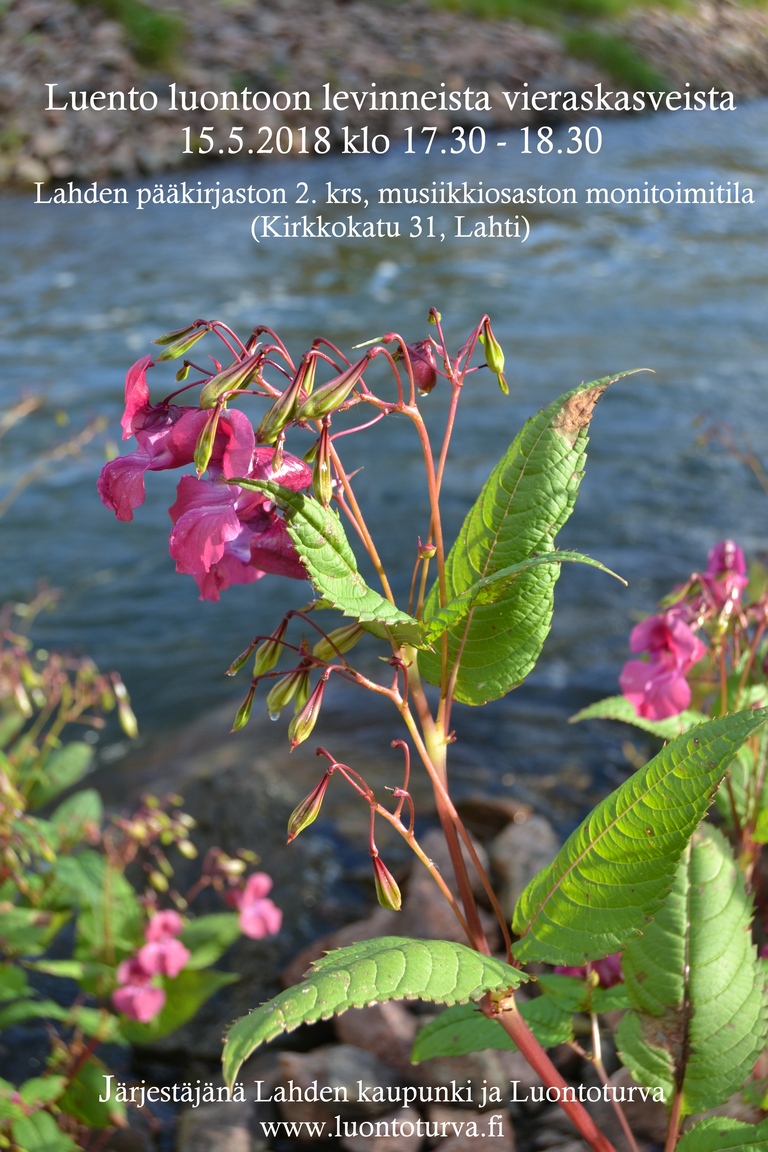 Lahden_paakirjasto_15.5.18_luento_luontoon_levinneista_puutarhankasveista_www.luontoturva.fi.JPG